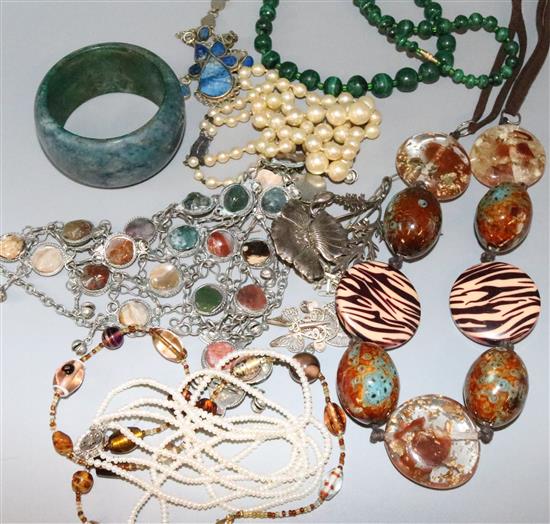 Box of costume jewellery